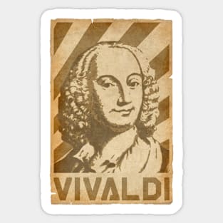 Antonio Vivaldi Retro Propaganda Sticker